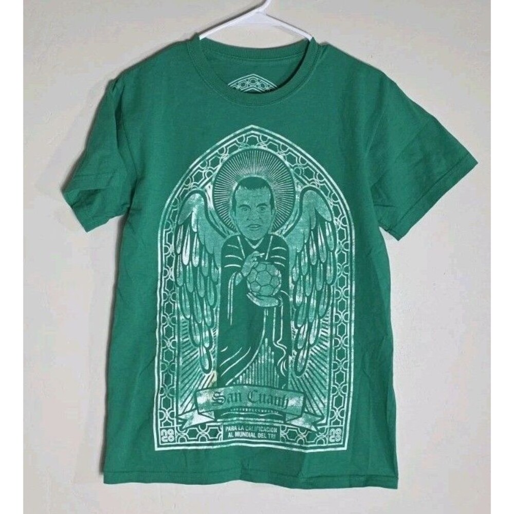 Vintage Cuauhtémoc Blanco San Cuah NaCo Parody T Shirt Size Small Mexico RARE